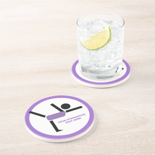 体操ギフト体操パフォーマーカスタム コースター (側面)