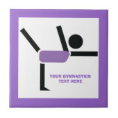 体操ギフト体操パフォーマーカスタム タイル (正面)