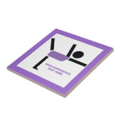 体操ギフト体操パフォーマーカスタム タイル (側面)