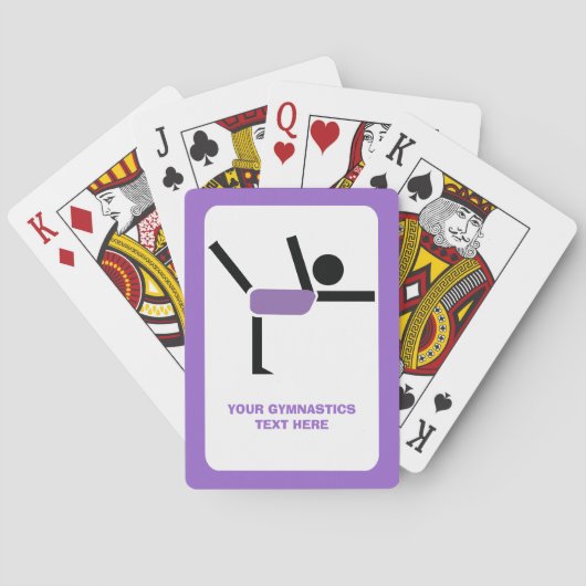 体操ギフト体操パフォーマーカスタム トランプ (裏面)