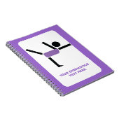 体操ギフト体操パフォーマーカスタム ノートブック (右側)