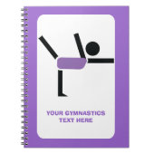 体操ギフト体操パフォーマーカスタム ノートブック (正面)