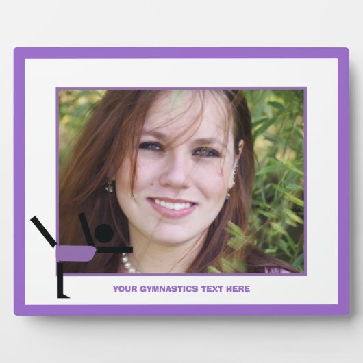 体操ギフト体操パフォーマーカスタム フォトプラーク (正面)