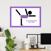 体操ギフト体操パフォーマーカスタム ポスター (ホームオフィス)