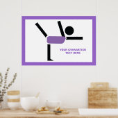 体操ギフト体操パフォーマーカスタム ポスター (キッチン)