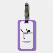 体操ギフト体操パフォーマーカスタム ラゲッジタグ (裏面縦)