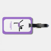 体操ギフト体操パフォーマーカスタム ラゲッジタグ (裏面横)