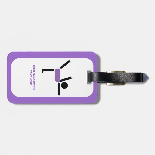 体操ギフト体操パフォーマーカスタム ラゲッジタグ (裏面横)