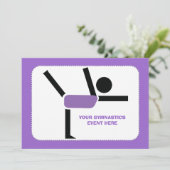 体操ギフト体操パフォーマーカスタム 招待状 (スタンド正面)