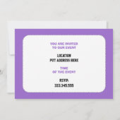 体操ギフト体操パフォーマーカスタム 招待状 (裏面)