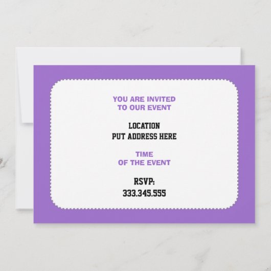 体操ギフト体操パフォーマーカスタム 招待状 (裏面)