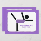 体操ギフト体操パフォーマーカスタム 招待状 (正面/裏面)