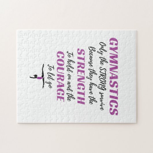 体操ギフト強い体操生き延びのギフト ジグソーパズル (横)