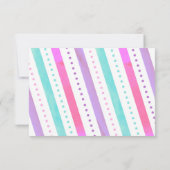 体操ギムナスト誕生日パーティーサンキューカード セーブザデート (裏面)