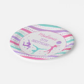 体操ギムナスト誕生日パーティー紙プレート ペーパープレート (アングル)