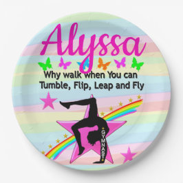 体操クイーン転倒 ペーパープレート