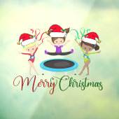 体操クリスマスかわいい体操選手 ウィンドウサイン (シート3)