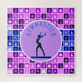 体操クリスマスをテーマにしたパズル ジグソーパズル