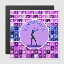 体操クリスマスをテーマにした磁気カード