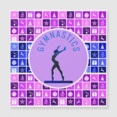 体操クリスマスをテーマにした磁気カード (正面)