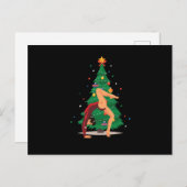 体操クリスマスツリー体操競技スポーツギフト ポストカード (正面/裏面)