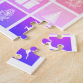 体操クリスマステーマレインボーパズル ジグソーパズル (側面)