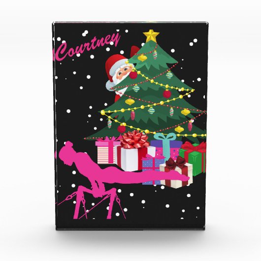 体操クリスマス:サンタBring Me体操バー フォトブロック (正面)