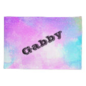 体操クロスワードホログラム枕カバー（名前あり） 枕カバー (裏面)