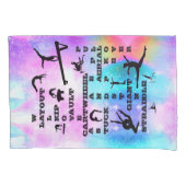 体操クロスワードホログラム枕カバー(名前あり) 枕カバー (正面)