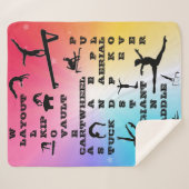 体操クロスワードレインボースターズシェルパブランケット シェルパブランケット (正面(横))