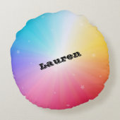 体操クロスワードレインボースターズラウンドピロー ラウンドクッション (裏面)