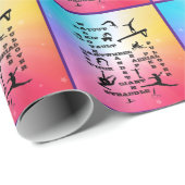 体操クロスワードレインボースター ラッピングペーパー (ロールコーナー)