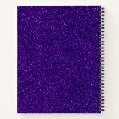 体操グリッターと弓ピンクと紫 ノートブック (裏面)