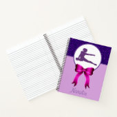 体操グリッターと弓ピンクと紫 ノートブック (内部)
