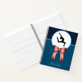 体操グリッター及び弓ノート ノートブック (内部)