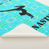 体操グリーン抽象芸術ガールズシェルパブランケット シェルパブランケット (3/4)