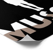 体操ゲットーフィットネス「筋肉を得るための喧騒 ポスター (角)