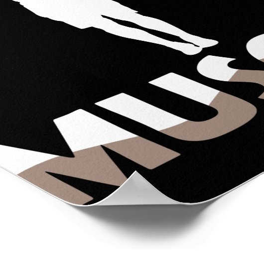 体操ゲットーフィットネス「筋肉を得るための喧騒 ポスター (角)