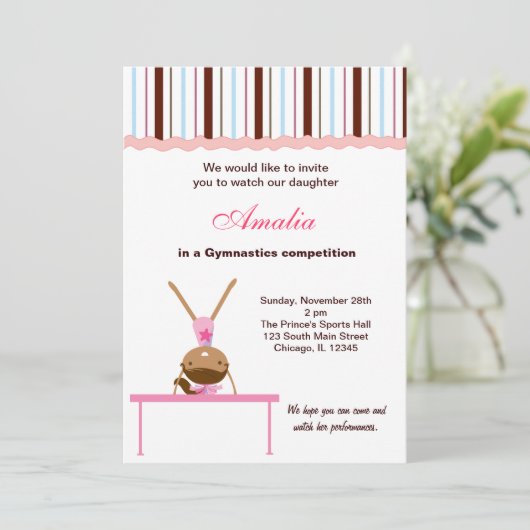 体操コンクール 招待状 (スタンド正面)