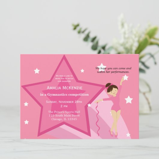 体操コンクール 招待状 (スタンド正面)