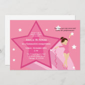 体操コンクール 招待状 (正面/裏面)