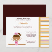 体操コンクール 招待状 (正面/裏面)