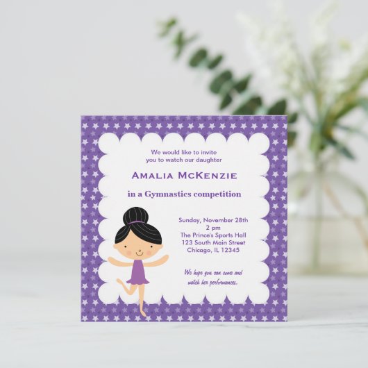 体操コンクール 招待状 (スタンド正面)