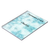 体操コーチのためのパーソナライズされたスパイラルノート ノートブック (左側)