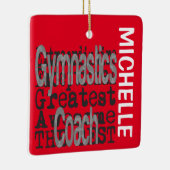 体操コーチ超常連カスタム セラミックオーナメント (右)