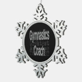 体操コーチ超常連 スノーフレークピューターオーナメント (右)