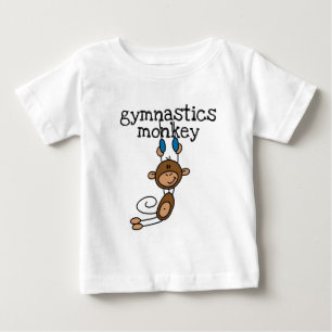 体操サルTシャツとギフト ベビーTシャツ