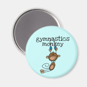 体操サルTシャツとギフト マグネット (正面/裏面)