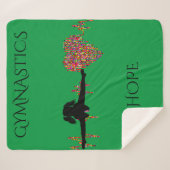 体操シェルパパーソナライズされたブランケット シェルパブランケット (正面(横))