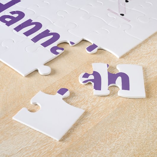 体操シスター名前をカスタムする ジグソーパズル (側面)